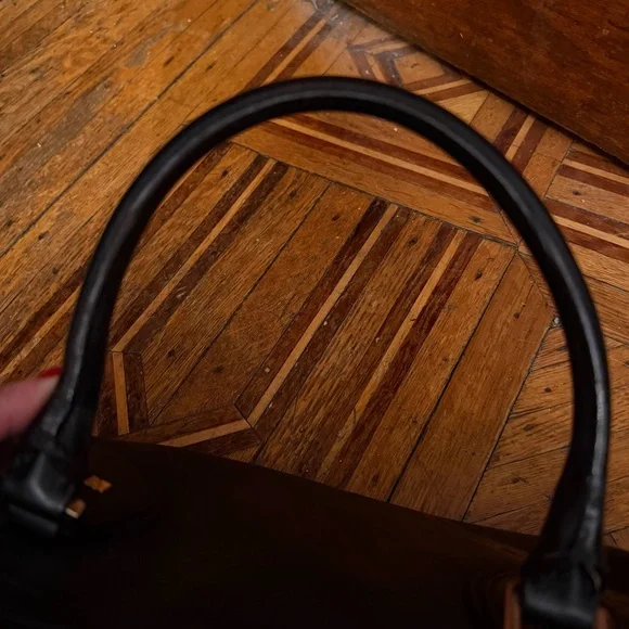 L.A.M.B. Gwen Stefani Lamb Graphic Satchel Handbag Black Y2K - Picture 9 of 17